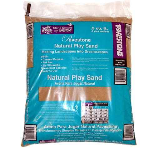 of sand, or fills an area approximately 6 sq. . Home depot sand